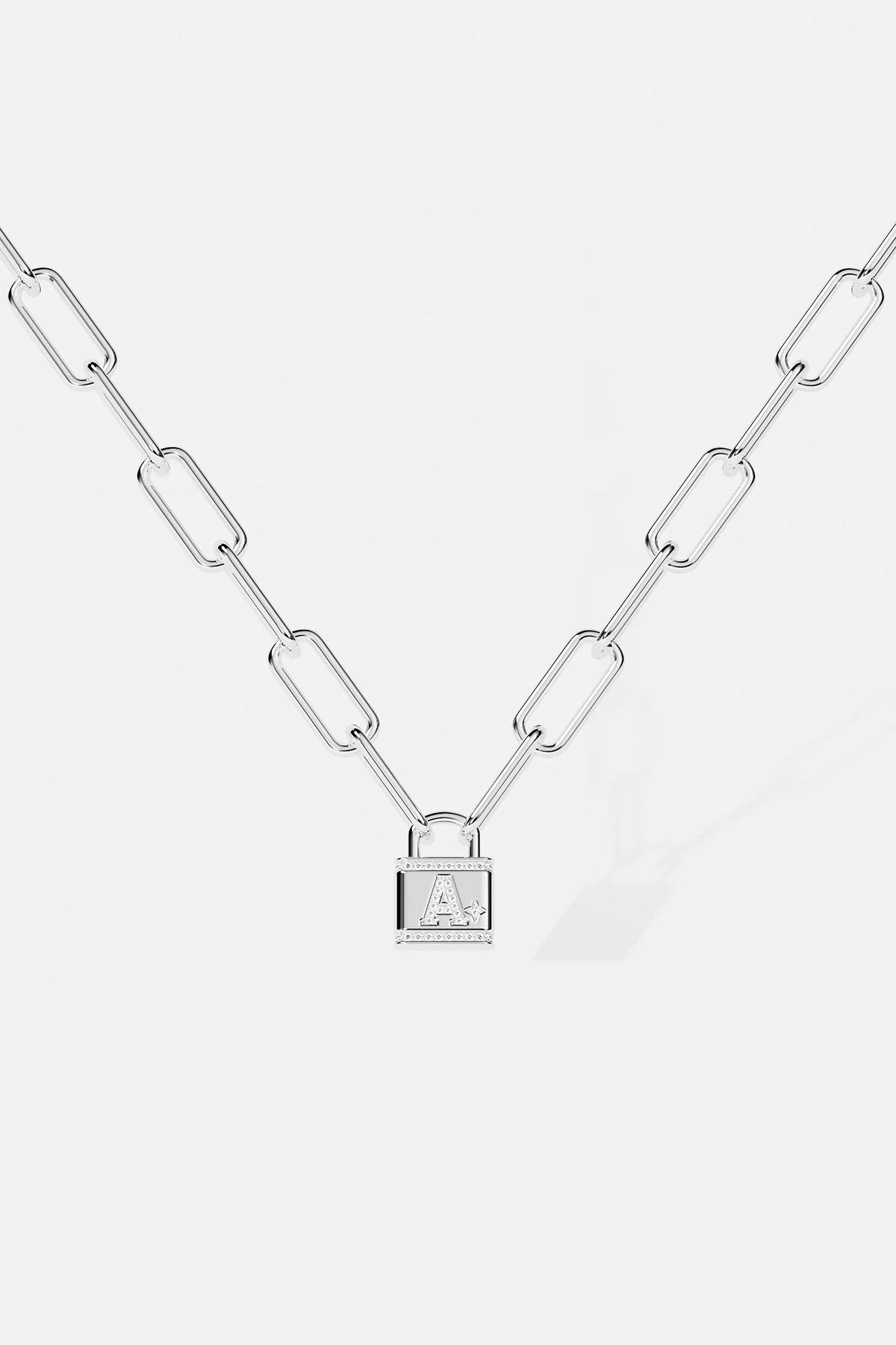 Alphabet Lock Necklace