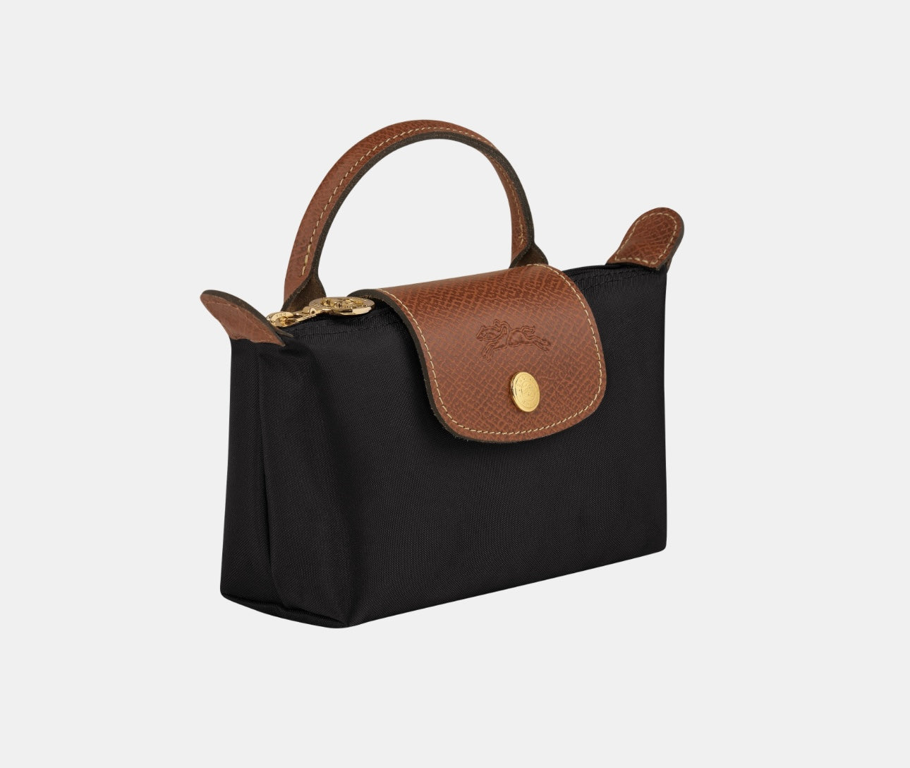 حقيبة LE PLIAGE الأصلية بمقبض
 أسود - قماش مُعاد تدويره