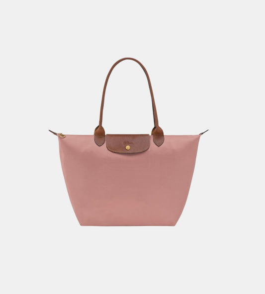 حقيبة توت أصلية من LE PLIAGE
 شاي وردي - قماش معاد تدويره