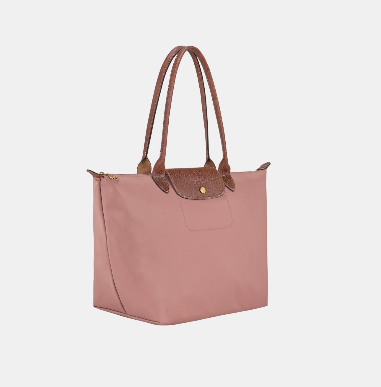 حقيبة توت أصلية من LE PLIAGE
 شاي وردي - قماش معاد تدويره