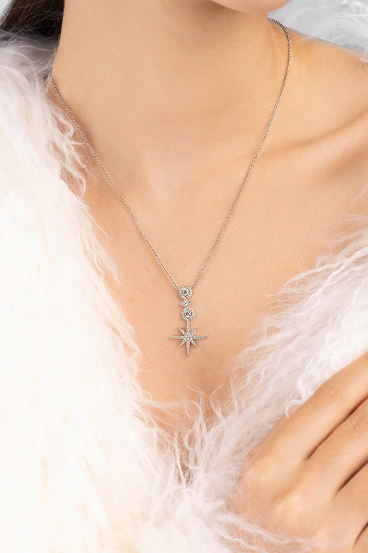 قلادة Pavé Météorites &amp; Circles قابلة للتعديل