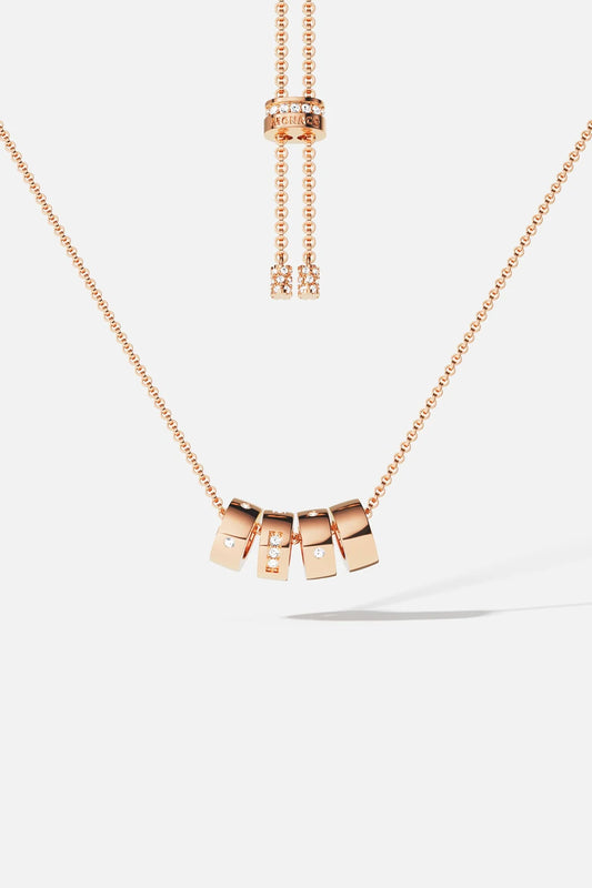 قلادة حب قابلة للتعديل بشفرة مورس