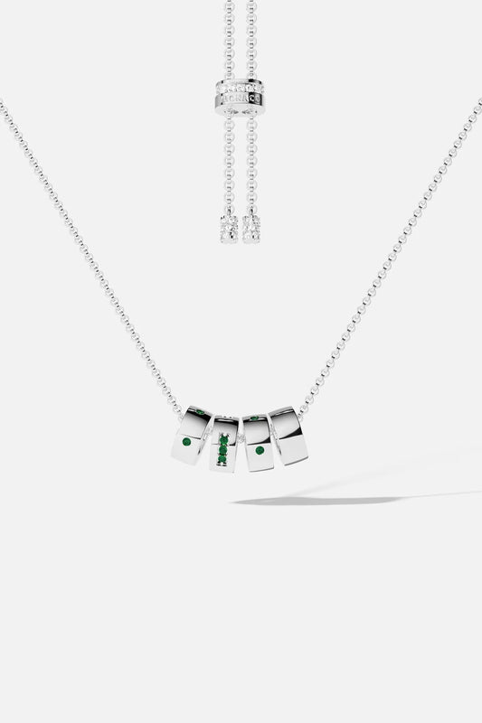 قلادة حب قابلة للتعديل بشفرة مورس